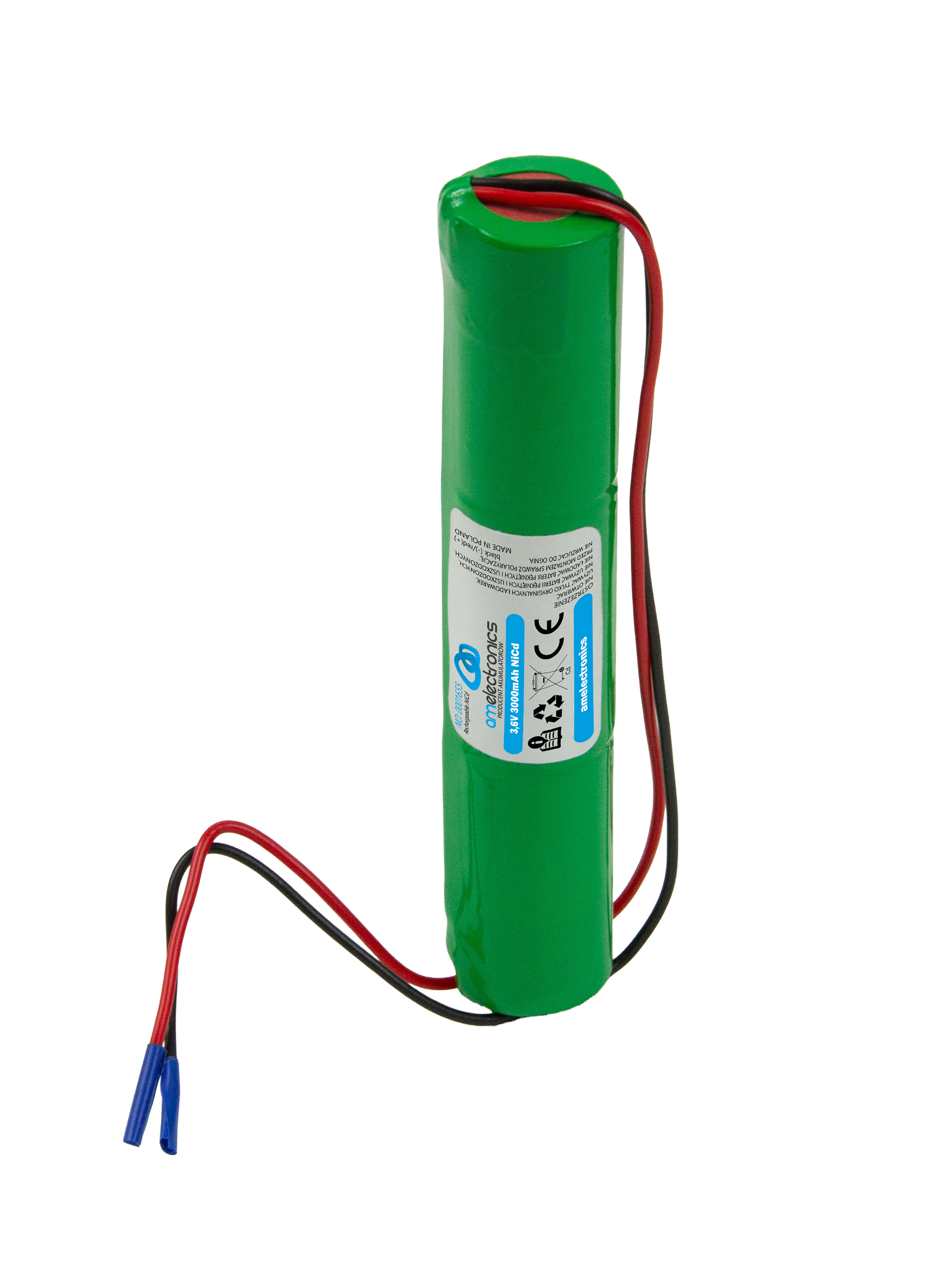 PAKIET DO LAMPY AWARYJNEJ 3,6V 3000MAH NI-CD (1655)