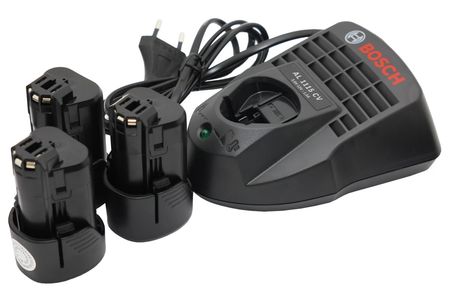 ŁADOWARKA BOSCH + 3 BATERIE 10,8V 2600mAh