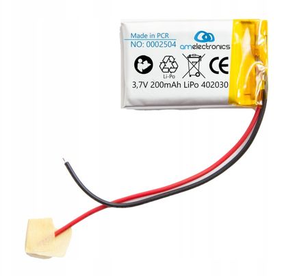 Akumulator 3,7V 200mAh LiPo 402030 (2504)
