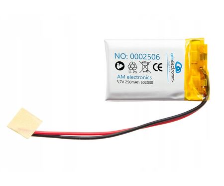 Akumulator 3,7V 250mAh LiPo 502030 (2506)