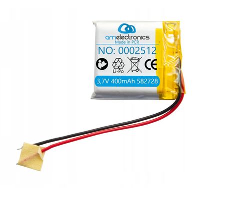 Akumulator 3,7V 400mAh LiPo 582728 (2512)