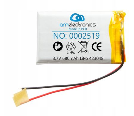 Akumulator 3,7V 680mAh LiPo 423048 (2519)