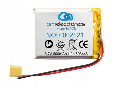 Akumulator 3,7V 800mAh 503443 LiPo (2521)