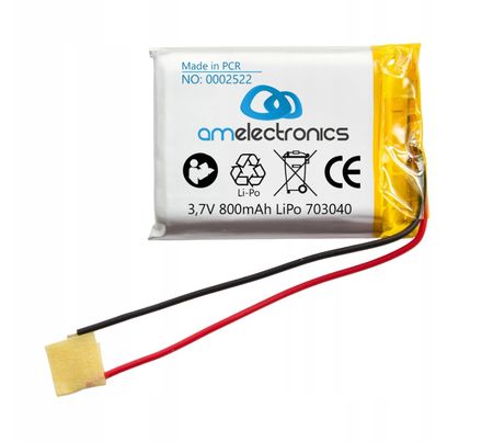 Akumulator 3,7V 800mAh LiPo 703040 (2522)