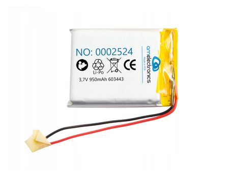 Akumulator 3,7V 950mAh LiPo 603443 (2524)