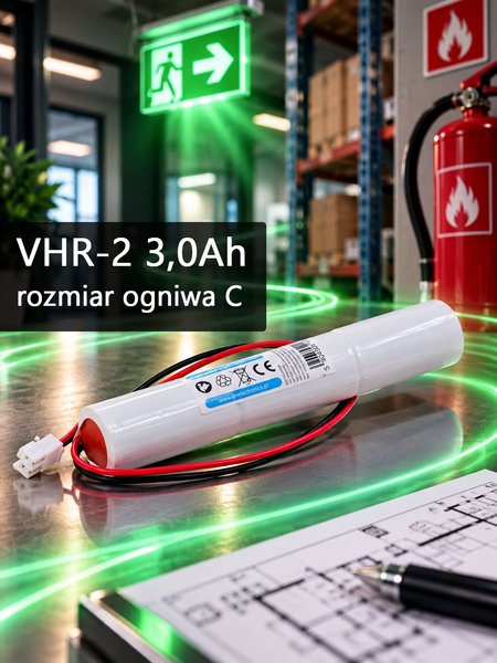 AKUMULATOR DO LAMP AWARYJNYCH 3,6V 3000mAh Ni-Cd (2962)
