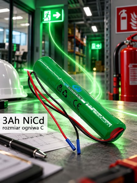 PAKIET DO LAMPY AWARYJNEJ 3,6V 3000MAH NI-CD (1655)